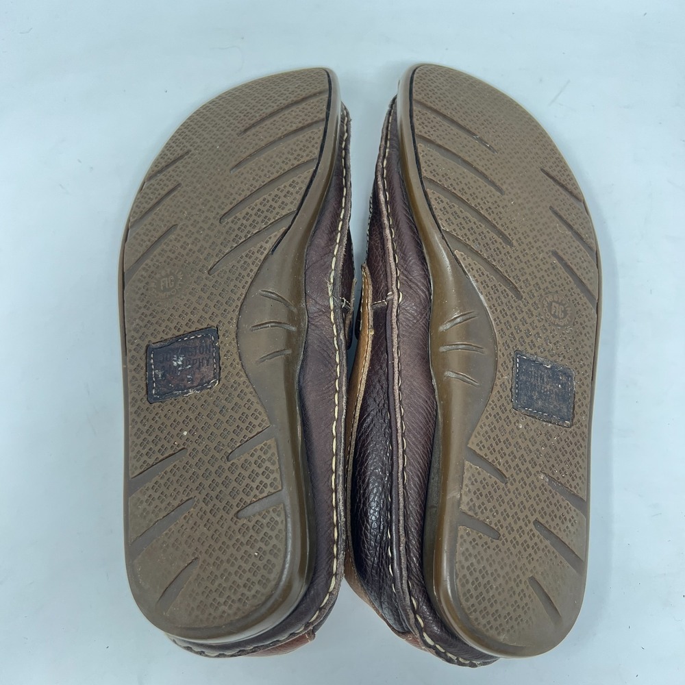Johnston Murphy Men's Slip-On Leather Brown Tri Tone Loafers Size 9-1/2 #208519 - Picture 5 of 10